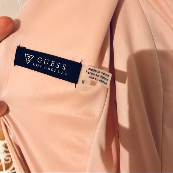 GUESS BLUSH PINK CUT-OUT COCKTAIL DRESS - Picture 2 of 4